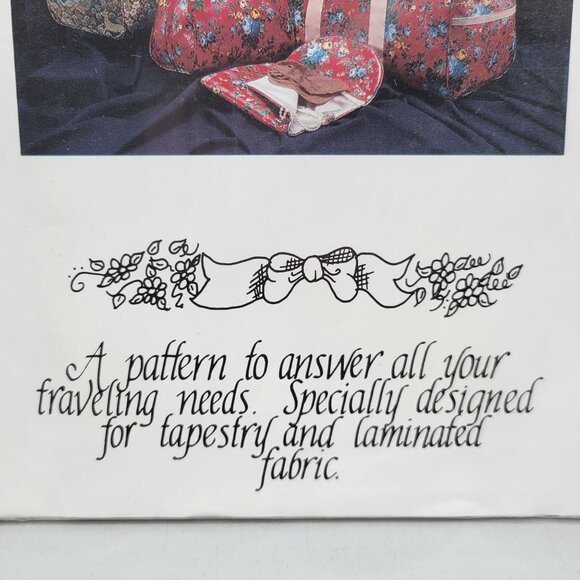 The Overnighter Travel Bag Sewing Pattern Tapestry and Laminated Fabric UNCUT - Picture 3 of 7